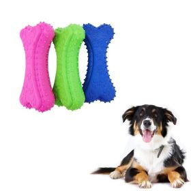 Pet TPR Rubber Toy Footprint Biscuit Dog Toy Dog Training Toy Solid Candy Color Molar Resistant Bite Cleaning Teeth (Color: pink)